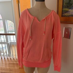 Aerie Coral Pink Hoodie Sweatshirt